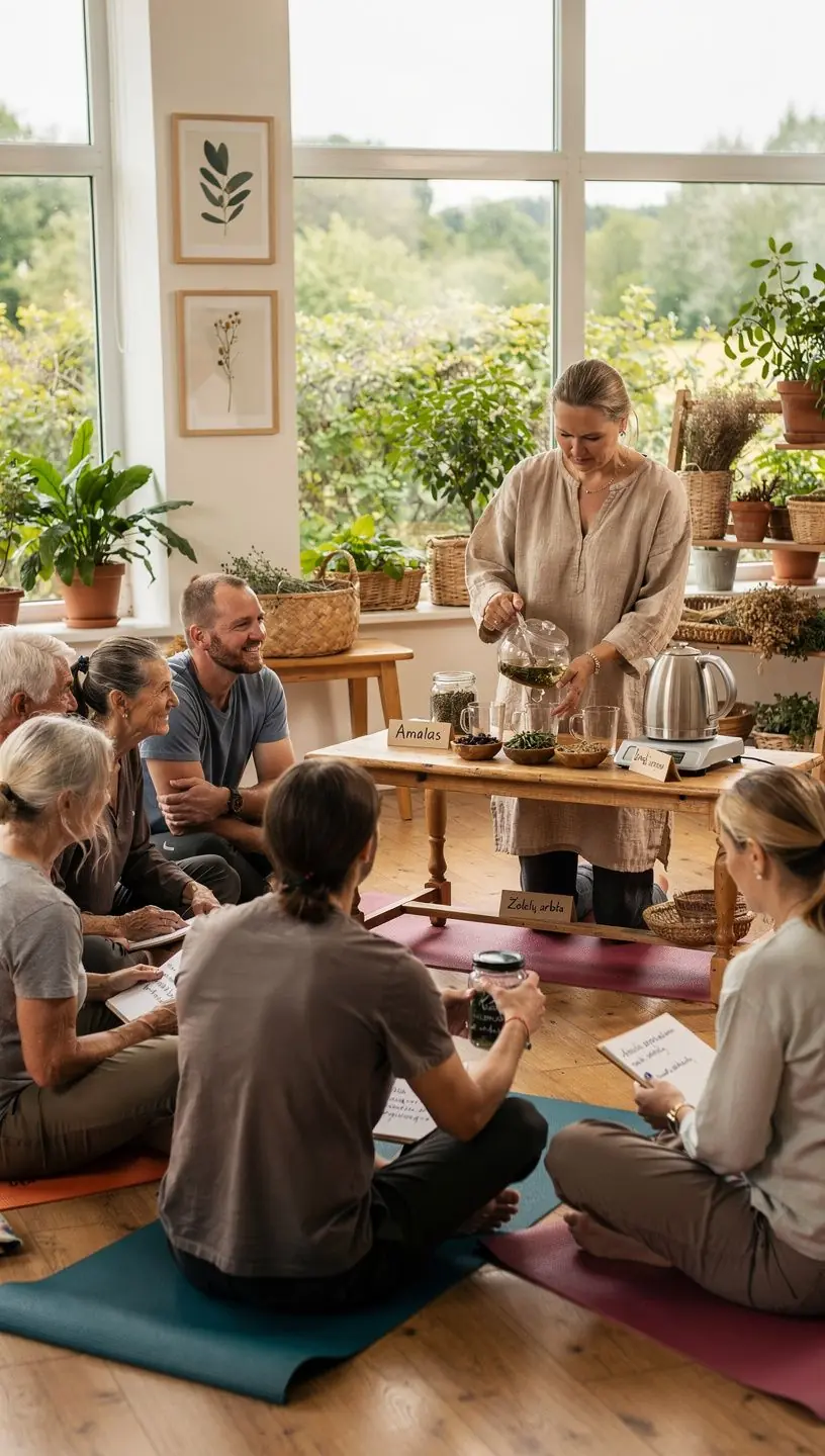 Gamtos dovanų derinys, siekiantis pagerinti sveikatą ir gerovę.